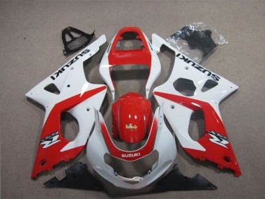 Rouge Blanc Carénages Moto Suzuki GSXR 1000 K3 2003-2004