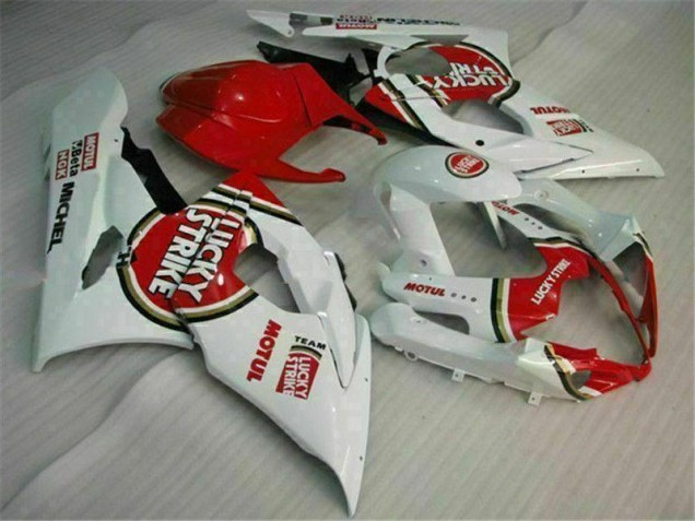 Rouge Blanc Carénages Moto Suzuki GSXR 1000 K5 2005-2006 Rouge Blanc Carénages Moto Suzuki GSXR 1000 K5 2005-2006
