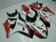Rouge Blanc Carénages Moto Suzuki GSXR 1000 K7 2007-2008 Rouge Blanc Carénages Moto Suzuki GSXR 1000 K7 2007-2008