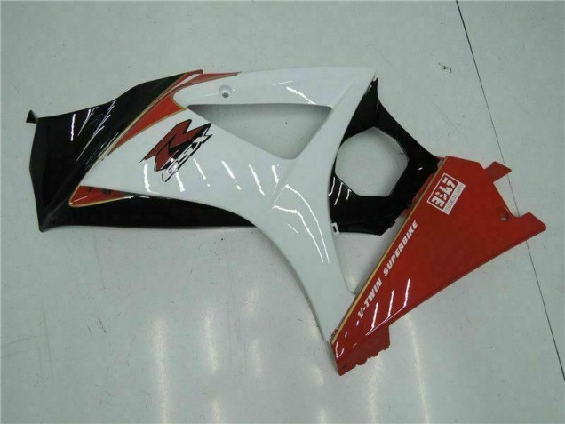 Rouge Blanc Carénages Moto Suzuki GSXR 1000 K7 2007-2008 Rouge Blanc Carénages Moto Suzuki GSXR 1000 K7 2007-2008