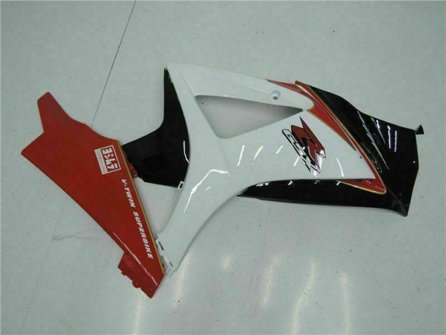 Rouge Blanc Carénages Moto Suzuki GSXR 1000 K7 2007-2008 Rouge Blanc Carénages Moto Suzuki GSXR 1000 K7 2007-2008