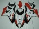 Rouge Blanc Carénages Moto Suzuki GSXR 1000 K7 2007-2008 Rouge Blanc Carénages Moto Suzuki GSXR 1000 K7 2007-2008