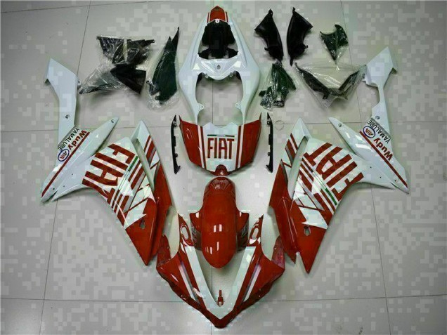 Rouge Blanc Carénages Moto Yamaha R1 2007-2008