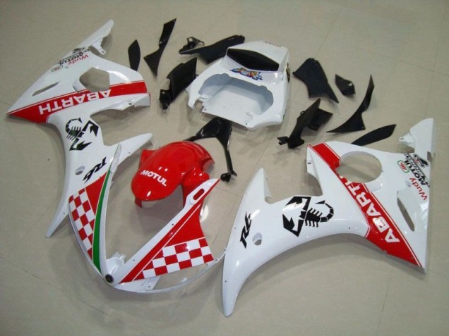 Rouge Blanc Carrosserie Moto Yamaha R6 2003-2005
