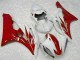 Rouge Blanc Carrosserie Moto Yamaha R6 2006-2007 Rouge Blanc Carrosserie Moto Yamaha R6 2006-2007