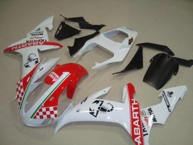 Rouge Blanc Flag Carénage Moto Yamaha R1 2002-2003