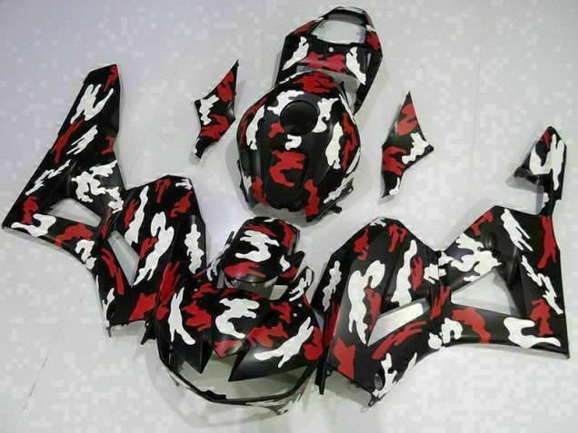Rouge Blanc Noir Carénage Moto Honda CBR 600 RR 2013-2021