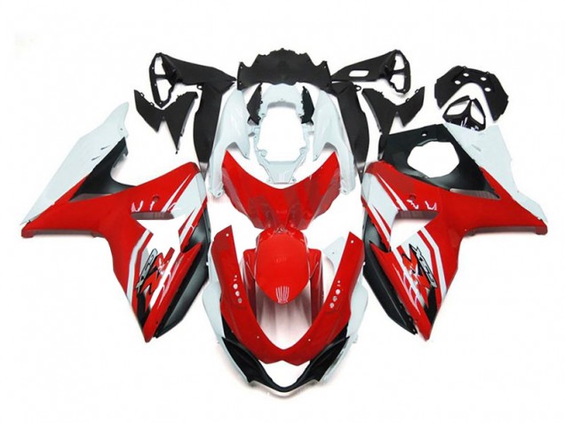 Rouge Blanc Noir Carénage Moto Suzuki GSXR 1000 K9 2009-2016 Rouge Blanc Noir Carénage Moto Suzuki GSXR 1000 K9 2009-2016