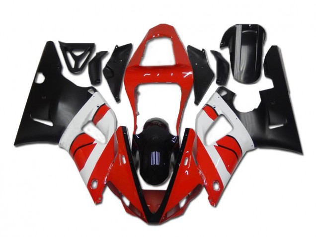 Rouge Blanc Noir Carénage Moto Yamaha R1 2000-2001 Rouge Blanc Noir Carénage Moto Yamaha R1 2000-2001