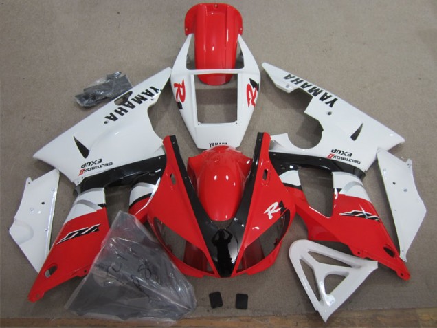 Rouge Blanc Noir Carénage Moto Yamaha R1 2009-2011 Rouge Blanc Noir Carénage Moto Yamaha R1 2009-2011