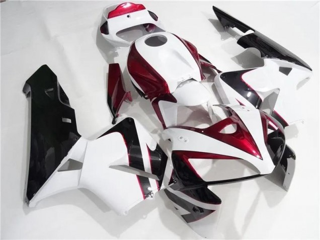 Rouge Blanc Noir Carénages Moto Honda CBR 600 RR 2005-2006 Rouge Blanc Noir Carénages Moto Honda CBR 600 RR 2005-2006