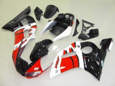 Rouge Blanc Noir Carénages Moto Yamaha R6 1998-2002