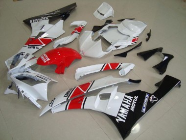 Rouge Blanc Noir Carénages Moto Yamaha R6 2006-2007