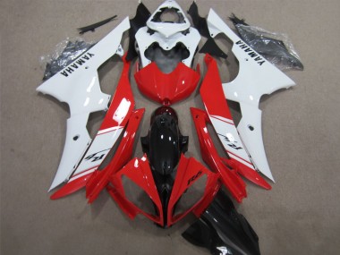 Rouge Blanc Noir Décalque Carénage Moto Yamaha R6 2008-2016