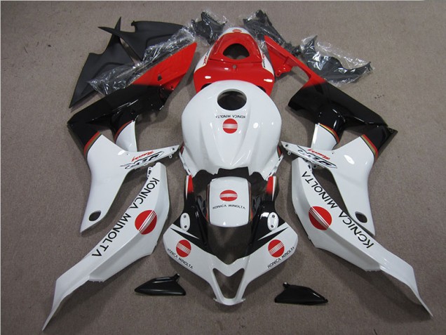 Rouge Blanc Noir Konica Minolta Carénage Moto Honda CBR 600 RR 2007-2008 Rouge Blanc Noir Konica Minolta Carénage Moto Honda CBR 600 RR 2007-2008