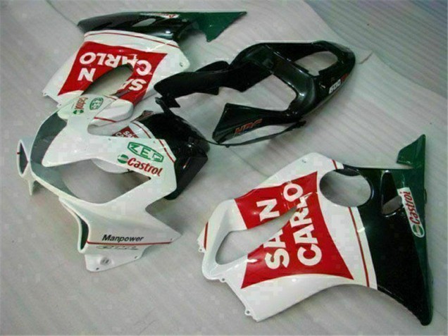 Rouge Blanc Noir San Carlo Carénage Moto Honda CBR 600 F4i 2001-2003 Rouge Blanc Noir San Carlo Carénage Moto Honda CBR 600 F4i 2001-2003