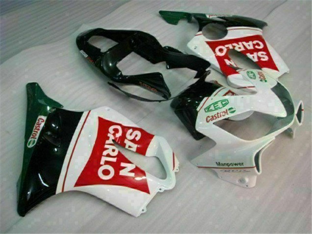 Rouge Blanc Noir San Carlo Carénage Moto Honda CBR 600 F4i 2001-2003 Rouge Blanc Noir San Carlo Carénage Moto Honda CBR 600 F4i 2001-2003