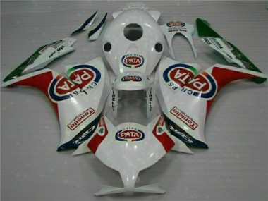 Rouge Blanc PATA Carénages Moto Honda CBR 1000 RR 2012-2016