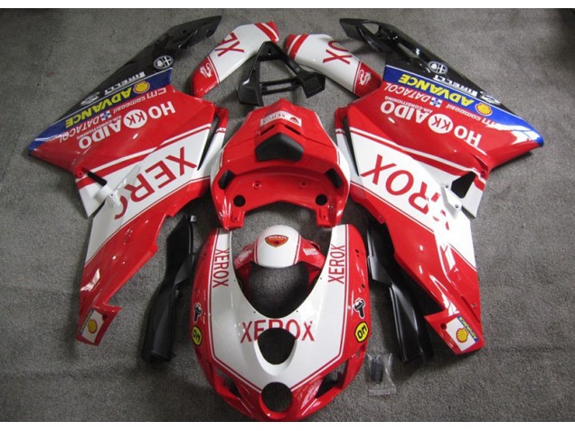 Rouge Blanc Xerox Carénage Moto Ducati 749 2005-2006 Rouge Blanc Xerox Carénage Moto Ducati 749 2005-2006
