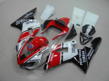 Rouge Blanc Yamalube Carénage Moto Yamaha R1 2000-2001