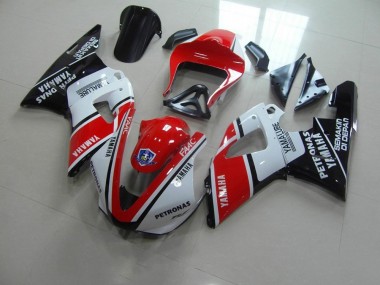 Rouge Blanc Yamalube Courses Carénage Moto Yamaha R1 2000-2001