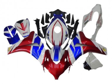 Rouge Bleu Blanc Carénage Moto Honda CBR 1000 RR 2008-2011
