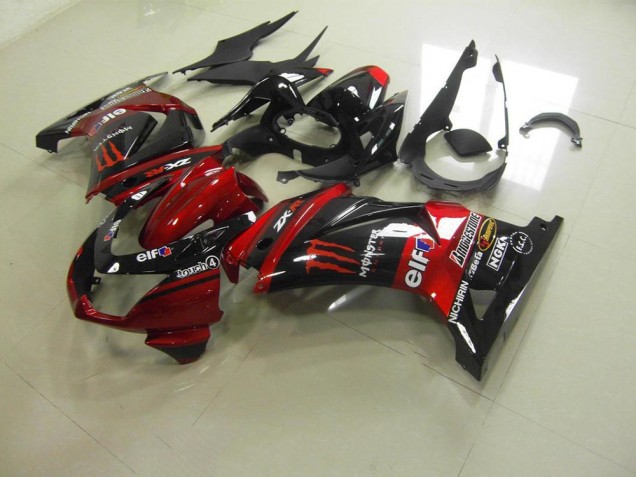 Rouge Bonbon Monster Carénage Moto Kawasaki ZX 250R 2008-2012 Rouge Bonbon Monster Carénage Moto Kawasaki ZX 250R 2008-2012