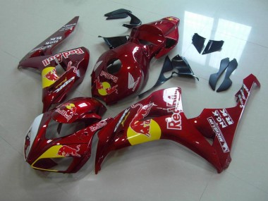 Rouge Bonbon Red Bull Carénage Moto Honda CBR 1000 RR 2006-2007