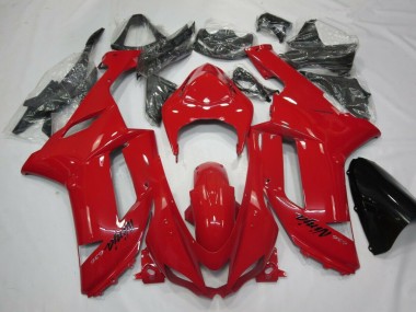Rouge Carénage Moto Kawasaki ZX6R 2007-2008