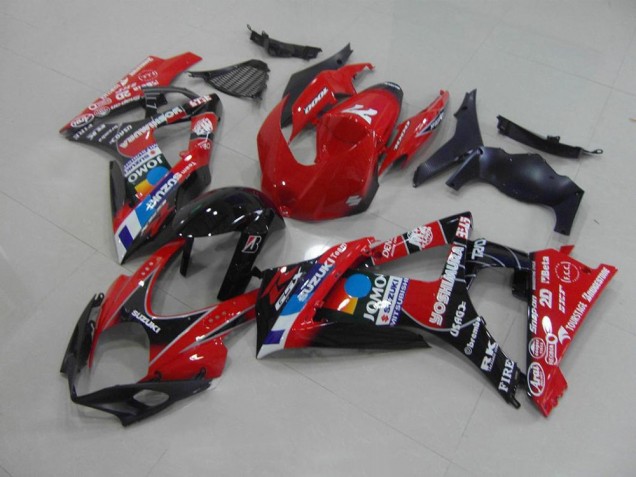 Rouge Carénage Moto Suzuki GSXR 1000 K7 2007-2008 Rouge Carénage Moto Suzuki GSXR 1000 K7 2007-2008
