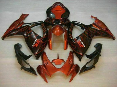 Rouge Carénage Moto Suzuki GSXR 600 / 750 K6 2006-2007