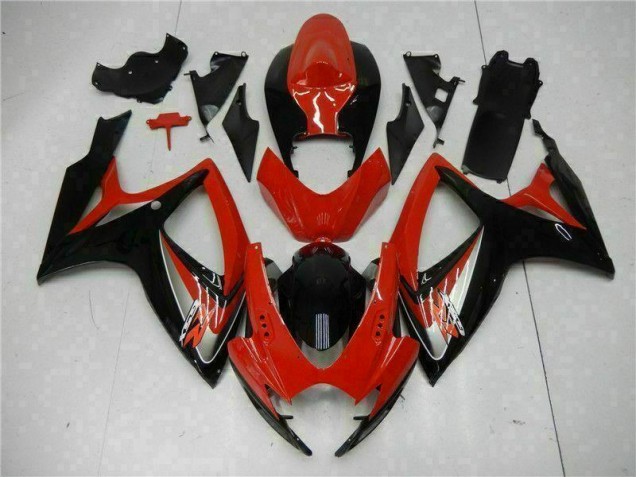 Rouge Carénages Moto Suzuki GSXR 600 / 750 K6 2006-2007 Rouge Carénages Moto Suzuki GSXR 600 / 750 K6 2006-2007