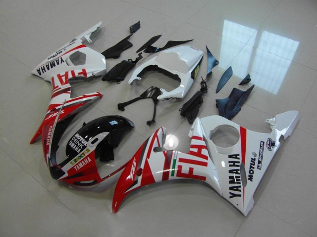 Rouge Fiat Carénage Moto Yamaha R6 2003-2005 Rouge Fiat Carénage Moto Yamaha R6 2003-2005