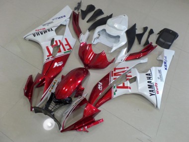 Rouge Fiat Carénage Moto Yamaha R6 2006-2007