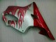 Rouge Flamme Argent Carénage Moto Honda CBR 600 F4i 2001-2003 Rouge Flamme Argent Carénage Moto Honda CBR 600 F4i 2001-2003
