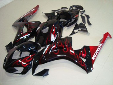 Rouge Flamme Carénage Moto Honda CBR 1000 RR 2006-2007