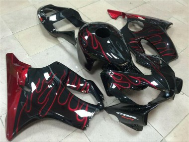 Rouge Flamme Carénage Moto Honda CBR 600 F4i 2001-2003