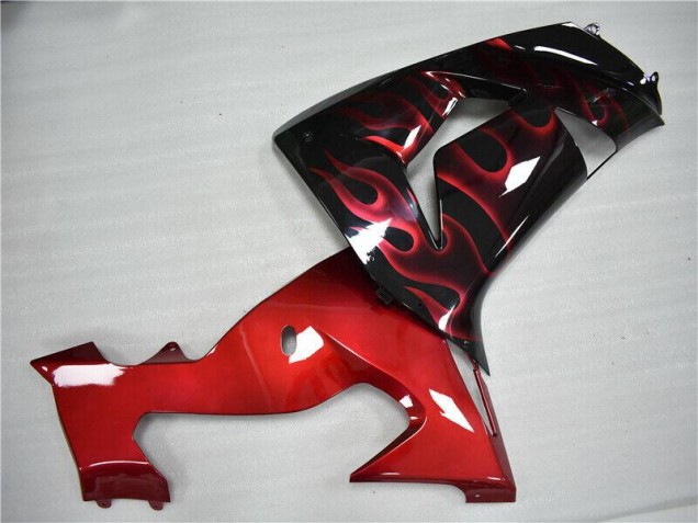 Rouge Flamme Carénage Moto Kawasaki ZX10R 2006-2007 Rouge Flamme Carénage Moto Kawasaki ZX10R 2006-2007