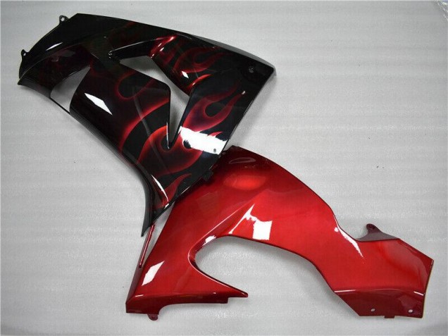 Rouge Flamme Carénage Moto Kawasaki ZX10R 2006-2007 Rouge Flamme Carénage Moto Kawasaki ZX10R 2006-2007