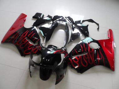 Rouge Flamme Carénage Moto Kawasaki ZX12R 2000-2001