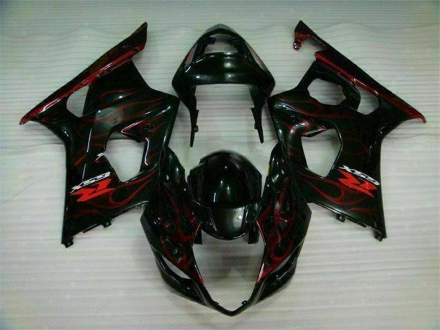 Rouge Flamme Carénage Moto Suzuki GSXR 1000 K3 2003-2004 Rouge Flamme Carénage Moto Suzuki GSXR 1000 K3 2003-2004