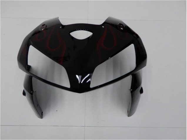 Rouge Flamme Noir Carénage Moto Honda CBR 600 RR 2005-2006 Rouge Flamme Noir Carénage Moto Honda CBR 600 RR 2005-2006