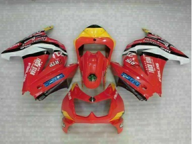 Rouge Jaune Carénage Moto Kawasaki EX250 2008-2012