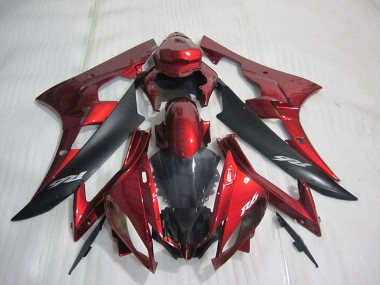 Rouge Kit Carénages Motos Complet Yamaha R6 2006-2007