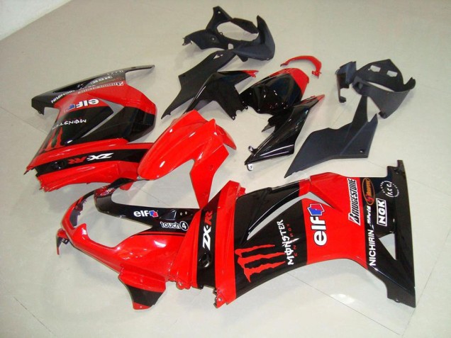 Rouge Monster Carénage Moto Kawasaki ZX 250R 2008-2012 Rouge Monster Carénage Moto Kawasaki ZX 250R 2008-2012