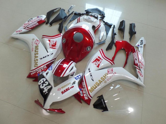 Rouge Musashi Carénage Moto Honda CBR 1000 RR 2012-2016 Rouge Musashi Carénage Moto Honda CBR 1000 RR 2012-2016