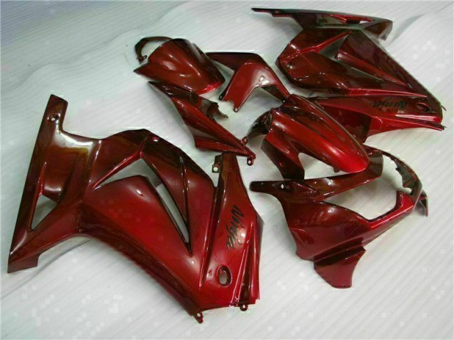 Rouge Ninja Carénage Moto Kawasaki EX250 2008-2012 Rouge Ninja Carénage Moto Kawasaki EX250 2008-2012