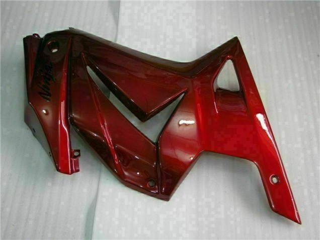 Rouge Ninja Carénage Moto Kawasaki EX250 2008-2012 Rouge Ninja Carénage Moto Kawasaki EX250 2008-2012
