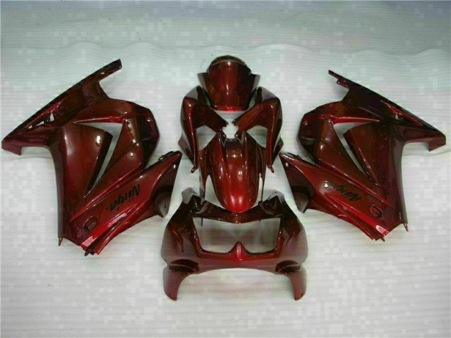 Rouge Ninja Carénage Moto Kawasaki EX250 2008-2012 Rouge Ninja Carénage Moto Kawasaki EX250 2008-2012