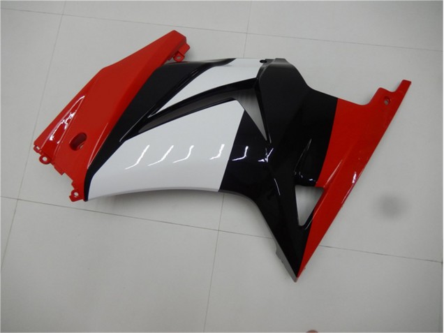 Rouge Noir Blanc Carénage Moto Kawasaki EX250 2008-2012 Rouge Noir Blanc Carénage Moto Kawasaki EX250 2008-2012
